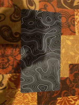 Mousepad   schwarzes Design mit Linienmuster