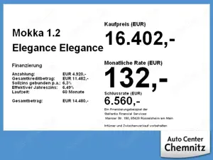 Opel Mokka 1.2 Elegance LED/KlimaA/SHZ/LHZ/PDC/Kamera Bild 4