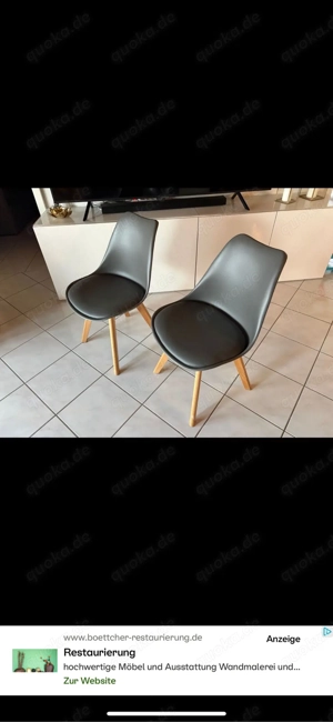2 moderne Esszimmerstühle 