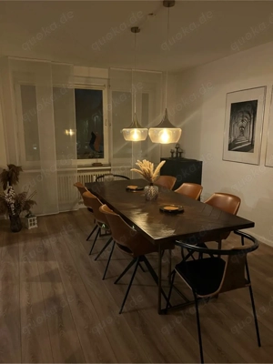 Design-Esstisch Mango-Holz Fischgrät | 220   90 cm | Westwing Bild 3