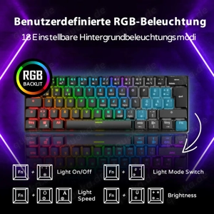 RK61 RGB Gaming-Tastatur Bild 4