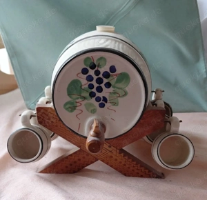 Deko Weinfass mit Stumpen