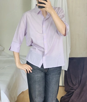 Hirsch 46 Oversize Bluse Lila Hemd Oberteil Top T-Shirt Shirt Blazer Pullover Pulli Cardigan Hoodie