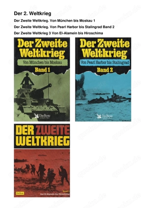 Der 2. Weltkrieg 3 Bände