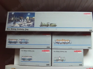 Märklin digital H0 2680 Der König-Ludwig-Zug + 4396 Servicewagen 5-teilig OVP neuwertig unbespielt