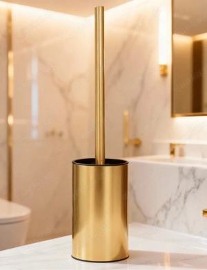 Luxus Toilettenbürste Gold - Elegant Fürs Badezimmer 