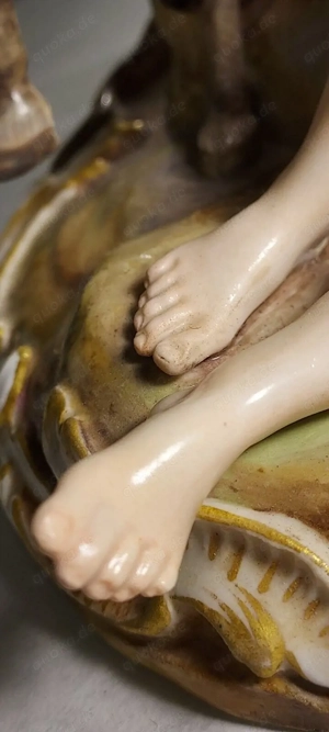 Meissen SELTENE Figuren Gruppe Bacchus & Diana Satyr D63 Porzellan antik 19.Jhd