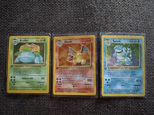 Pokémon Sammlung Pokemon Base Set Komplett Glurak Turtok Bisaflor 1 Edition Bild 2