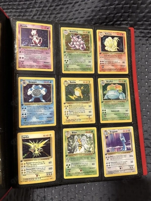 Pokémon Sammlung Pokemon Base Set Komplett Glurak Turtok Bisaflor 1 Edition Bild 5