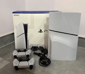 Sony Playstation 5 slim Disk edition spielkonsole 1TB mit Verpakung mit 2 Controller und Kabel 