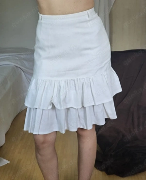 Vintage Retro Rock Weiß 38 M Skirt Dress Kleid 90s 80s Sommer Pullover Pulli Sweater Mantel Jacke