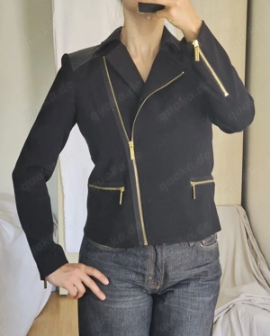 Michael Kors Blazer Lederjacke S XS Echtleder Jacke Mantel Strickjacke Cardigan Pullover Anzug Kostü