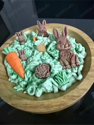 Selbstgemachte Osterkerze  handmade