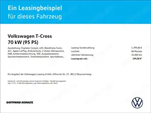 Volkswagen T-Cross Life 1.0 l TSI Tageszulassung verfügbar ab 05.26*v