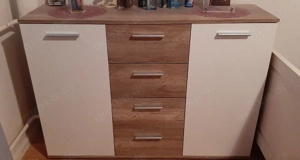 Kommode in weiß und braun (beide 150  VB) Bild 2