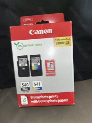 Canon Druckerpatronen im Doppelpack NEU 540 Black 541 Color