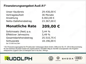Audi A1 Sportback S line 25 TFSI S-tronic ACC LED Navi Bild 4