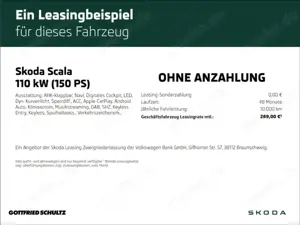 Skoda Scala Balance 1 5 TSI DSG AHK BLACK ACC NAV LED Bild 2