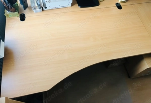 Konvolut oder Einzeln 2 Schreibtische 2 Besuchertische 1 Rollcontainer Büromöbel Bild 4