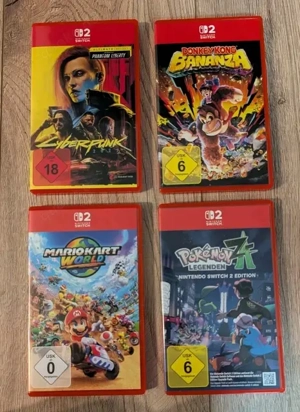 nintendo switch 2 sammlung videospiel x4 neue nintendo 2 spiel mit verpakung 