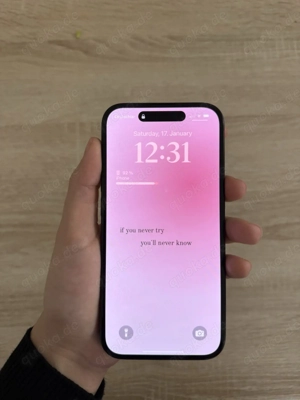 Apple iPhone 15 128GB schwarz iphone 15 mit verpakung und Zubehör , Akku max : 100% 