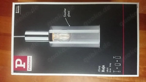 Lampenschirm Paulmann Raja Rauchglas chrom