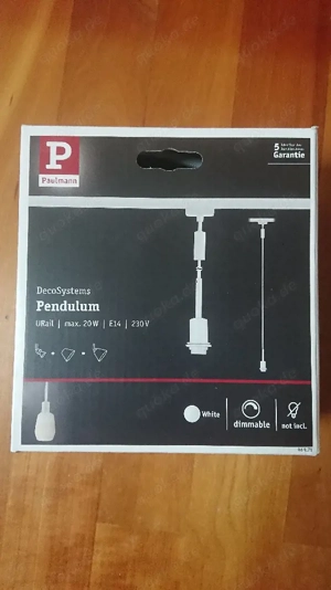 Lampe Paulmann Pendulum URail weiß 