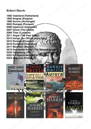 Sammlung 16 Bände (Konvolut) Robert Harris (u.a. "Abgrund")