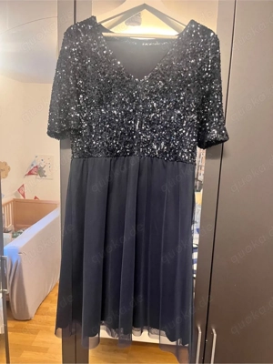 Elegantes Abendkleid, Gr 46, dunkelblau