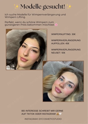 Wimpernverlängerung und Wimpern Lifting (vergünstigt)