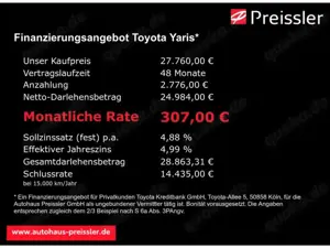 Toyota Yaris - 1,5 l Hybrid Teamplayer *Comfort + Safety Paket* Bild 3
