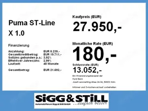 Ford Puma ST-Line X 1.0 360°*NAVI*BO*BLIS*EL-KLAPPE Bild 4