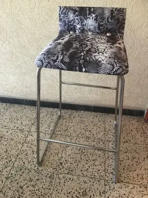 2er Set Barhocker Thekenstuhl Bistro Snake Schlange moderner Bezug Unikat