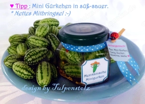   Mexikanische Mini Gurke Samen,Kinder Garten Schichtschutz Tulpenstolz Saatraritäten Kleine Gurke  Bild 3