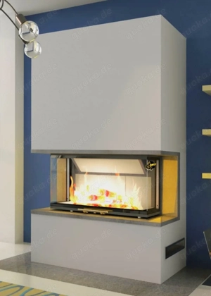 Kaminbausatz  PURE EXTRA Volcano 3BTh 11KW Panorama U Kamin Bausatz Ofen Neu Hajduk LDF-Kamine