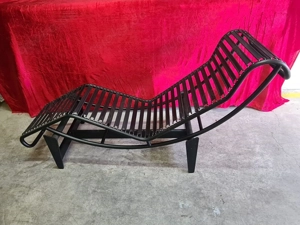 Le Corbusier Original Liege LC4 -Ponyfell schwarz -Nr.9195-Top-6070ziger