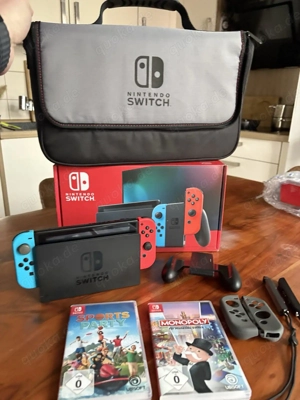 nintendo switch 1 neue spielkonsole mit nintendo switch tasche und 2 videospiel mit verpakung 