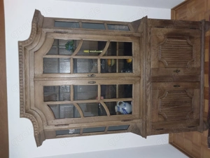 Alter Vitrinen- Buffetschrank (um 1800)