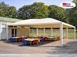 Pavillon 5x6 Überdachung Gazebo Pagodenzelt Festzelt Pvc Dach Schule Kindergarte Universität Zelt 