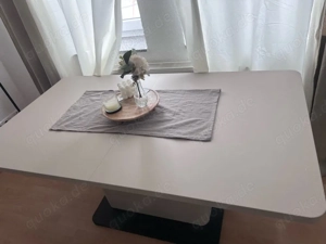 Esstisch Taupe Schwarz 