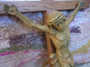 HOLZKREUZ mit Jesus Christus Bild 6