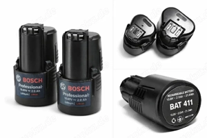 2  Bosch Professional Akku BAT 411   10,8V   2,0Ah