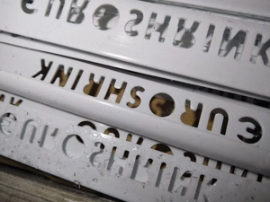 Fliesenschienen PVC Abschlussprofile Euroshrink  Viertelkreisprofil PVC weiß