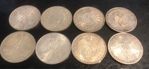 5 & 10 DM Münzen (62,5% Silber ) zu verkaufen
