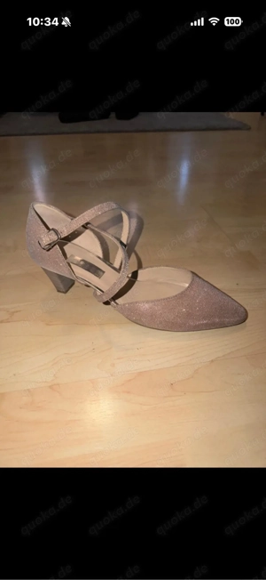 Gabor Pumps Gr.40, Rose Glitzer