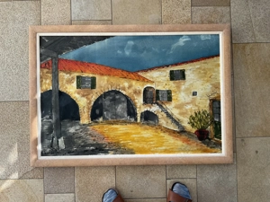 Landschaftsbild französisches Gehöft