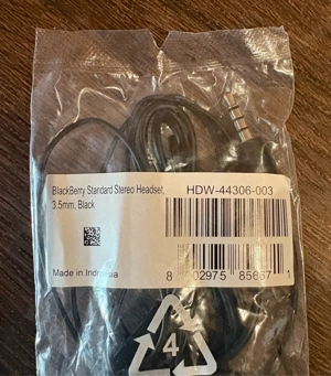 blackberry standard stereo headset