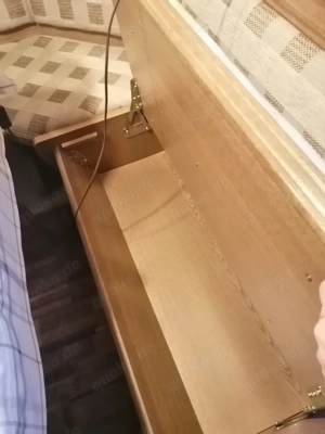 Eckbank m. Truhen, Gebrauchsspuren, gut erhalten, 167,5 x 124 Bild 4