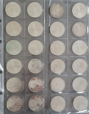 Komplette Sammlung 10 DM Silber-Olympiamünzen 1972 - 24 Stück in gutem Zustand