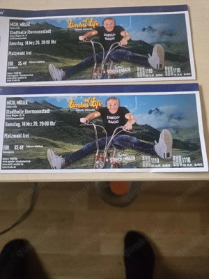 2 Karten für Michl Müller in Ebermannstadt